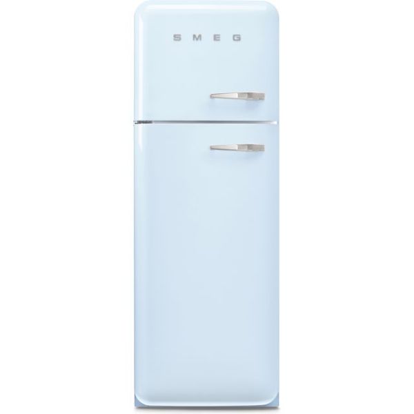 Smeg FAB30LPB6UK 60cm 50’s Style Fridge Freezer Left Hand Hinged In Pastel Blue
