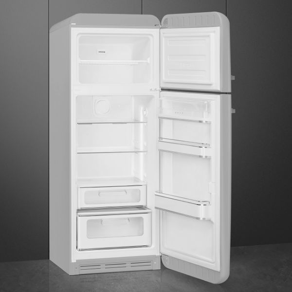 Smeg FAB30RSV6UK 60cm 50’s Style Fridge Freezer Right Hand Hinged In Silver