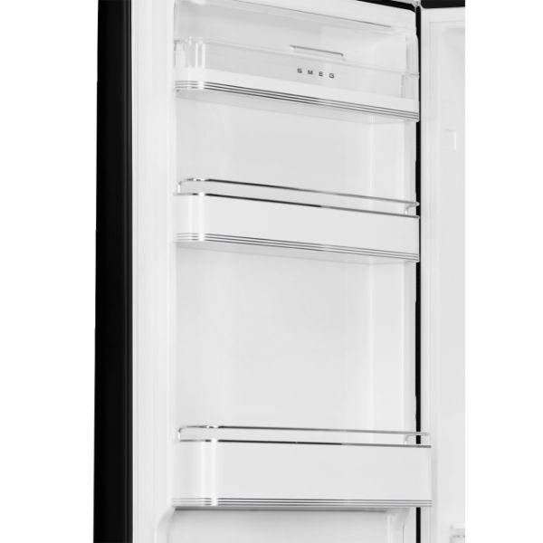 Smeg FAB32LBL6UK 60cm 50’s Style Fridge Freezer Right Hand Hinged In Black