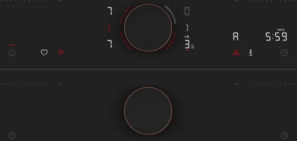 Neff V68YYX4B0 Flex Design 80cm Induction hob with Integrated Ventilation System in Matt Black