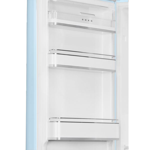 Smeg FAB32LPB6UK 60cm 50's Style Fridge Freezer Left Hand Hinge in Pastel Blue