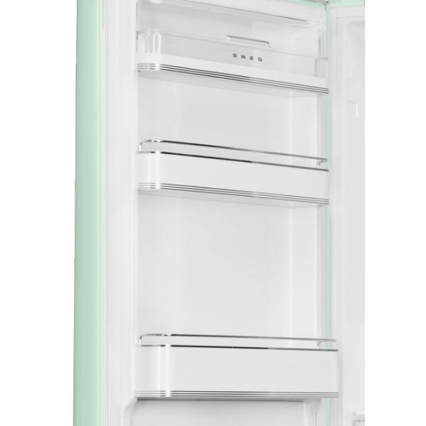 Smeg FAB32LPG6UK 60cm 50's Fridge Freezer Left Hand Hinge in Pastel Green