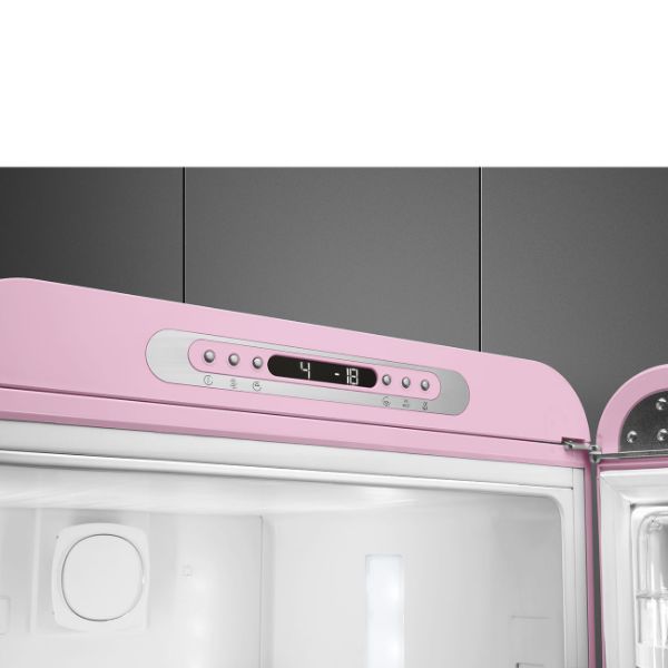 Smeg FAB32RPK6UK 60cm 50s Style Fridge Freezer Right Hand Hinge In Pink