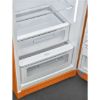 Smeg FAB28LOR6 60cm 50s Style Fridge with Icebox Left Hand Hinge In Orange
