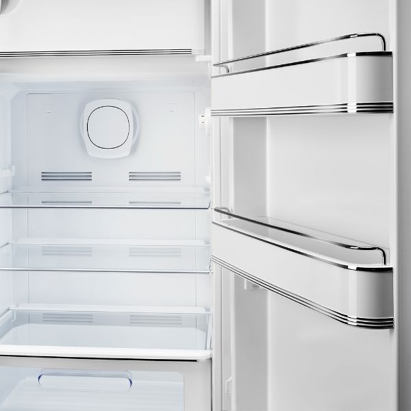 Smeg FAB28LOR6 60cm 50s Style Fridge with Icebox Left Hand Hinge In Orange
