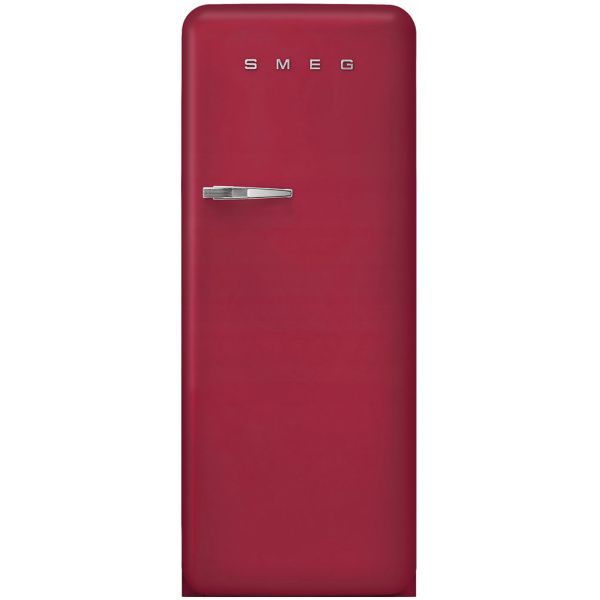 Smeg FAB28RDRB6 60cm 50s Style Fridge with Icebox Right Hand Hinge in Ruby Red