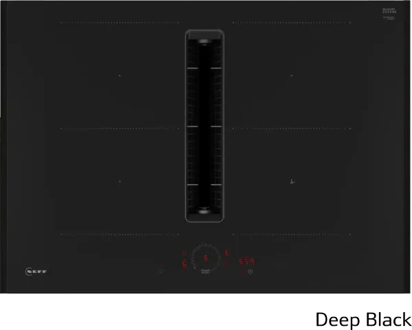 Neff V57YHQ4C0 Flex Design 70cm Induction Hob with Integrated Ventilation System in Black