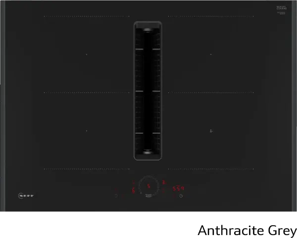 Neff V57YHQ4C0 Flex Design 70cm Induction Hob with Integrated Ventilation System in Black