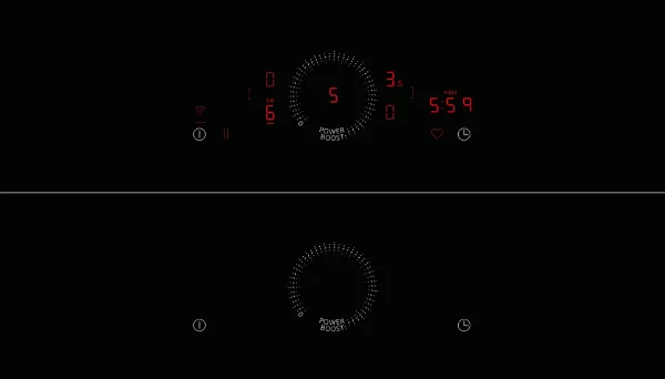 Neff V57YHQ4C0 Flex Design 70cm Induction Hob with Integrated Ventilation System in Black