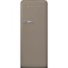Smeg FAB28RDTP6 60cm 50s Style Fridge with Icebox Right Hand Hinge In Taupe