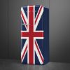 Smeg FAB28RDUJ6 60cm 50s Style Fridge with Icebox Right Hand Hinge In Union Jack
