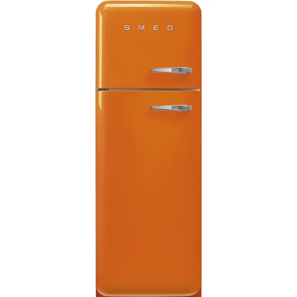 Smeg FAB30LOR6 60cm 50’s Style Fridge Freezer Left Hand Hinged In Orange