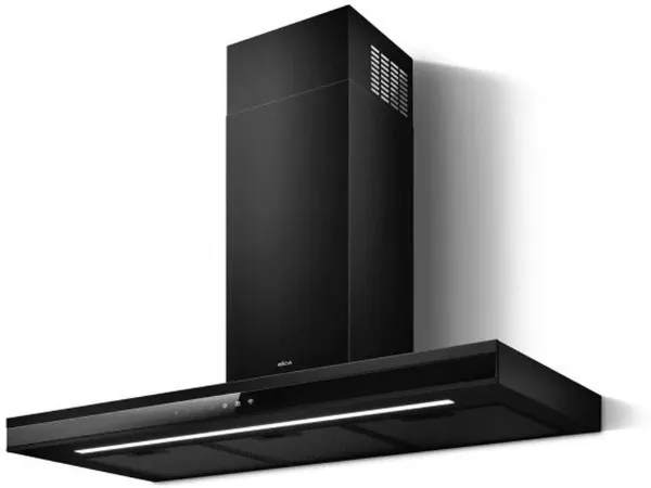 Elica ADELE-AT-BLK-90 90cm Wide Wall Mounted Cooker Hood in Black