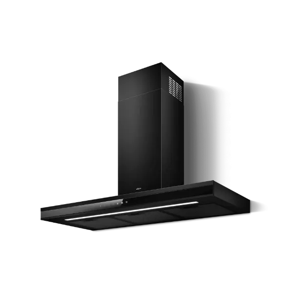 Elica ADELE-AT-BLK-90 90cm Wide Wall Mounted Cooker Hood in Black