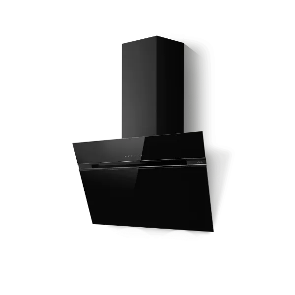 Elica ASC-AT-BLK-90 Ascent @ 90cm Wall Mounted Cooker Hood in Black 