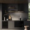 Elica BIO-BLK 90cm Wall Mounted Chimney Cooker Hood in Black/Oak Wood