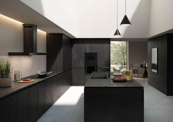 Elica ELEMENT-BLK-90 90cm Wall Mounted Cooker Hood in Black 