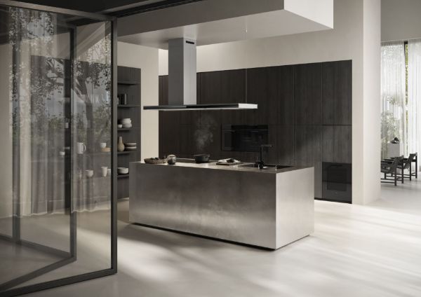 Elica ELEMENT-SS-120 Element 120cm Wall Mounted Cooker Hood in Black and Stainless Steel