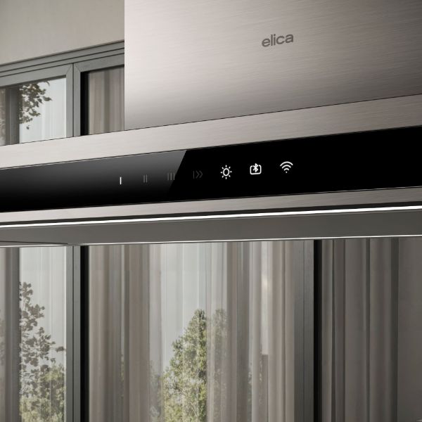 Elica ELEMENT-SS-90 90cm Wall Mounted Cooker Hood in Black and Stainless Steel