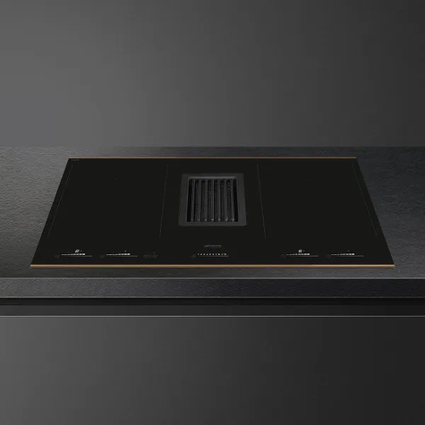 Smeg HOBD682R1 83cm Dolce Stil Novo Venting Induction Hob in Copper Trim