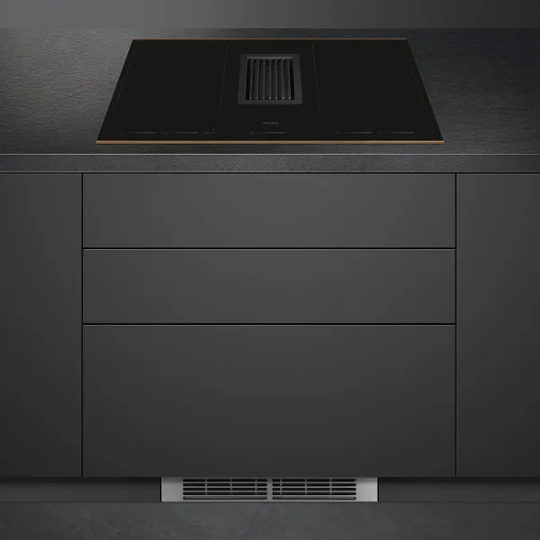 Smeg HOBD682R1 83cm Dolce Stil Novo Venting Induction Hob in Copper Trim