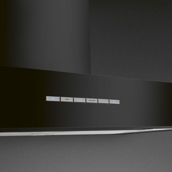 Smeg KBT100BL 100cm Universal Chimney Cooker Hood in Black