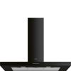 Smeg KBT110BL 110cm Universal Chimney Cooker Hood in Black
