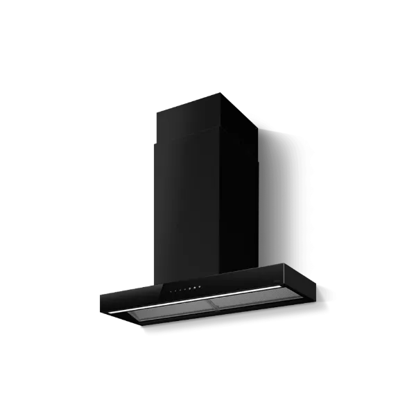 Elica HAIKU-DRY-B-90 Haiku Dry 90cm Chimney Cooker Hood in Black