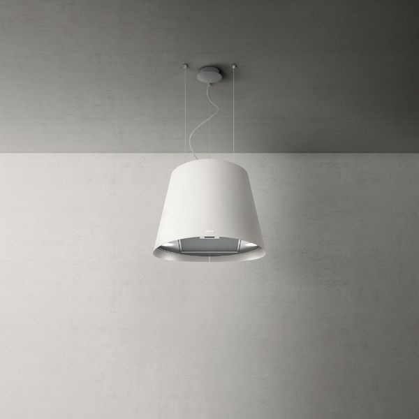 Elica JUNO-LED-WH 50cm Island Pendant Cooker Hood in White