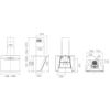 Elica MAJ-AT-60-WH Majestic 60cm Wall Mounted Cooker Hood in White