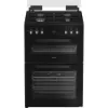 Hotpoint HDD6GDC2B1 60cm Dual Fuel Double Cooker with Glass Lid in Black