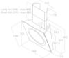 Elica OM-AIR-AT-BLK Om Air 75cm Wall Mounted Cooker Hood in Black Glass