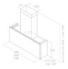 Elica RULES-AT-BL-90 90cm Wall Mounted Cooker Hood in Black