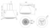 Elica SHINING-RUST 50cm Ceiling-Mounted Pendant Cooker Hood in Rust Finish