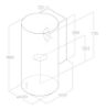 Elica TUBE-PRO-SS Tube Pro Wall-Mounted Cooker Hood in Stainless Steel