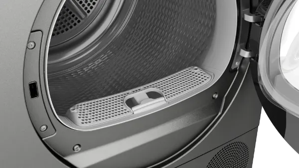 Bosch WQG245R2GB Series 6 9kg Heat Pump Tumble Dryer in Cast Iron Grey