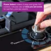 Bosch PPP6A6I40 Series 6 60 cm Gas Hob in Black Tempered Glass
