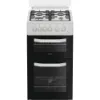 Hotpoint HTG5GCWL 50cm Gas Twin Cooker with Glass Lid in White