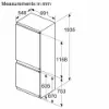 Bosch KBN96NSE1G Series 2 Integrated 70/30 Fridge Freezer 
