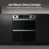 Hisense BUD714221CX 594cm Built Under Electric Double Oven - Black & Stainless Steel