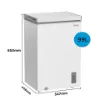 Midea MDRC154FZE01 99 Ltr Chest Freezer - White