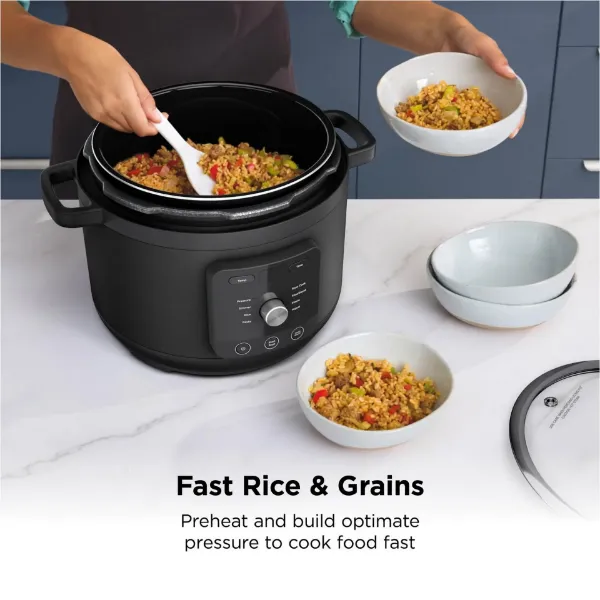 Ninja PC201UK HyperHeat 9-in-1 Pressure & Rice Cooker - Grey/Black