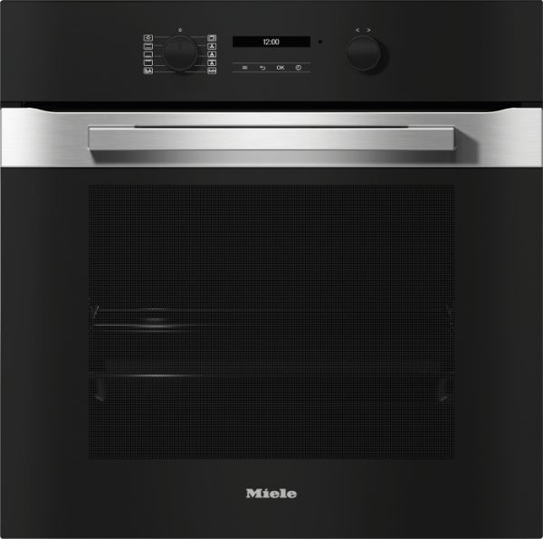 Miele H2861B PureLine Built In Single Electric Oven in Stainless Steel/Clean Steel