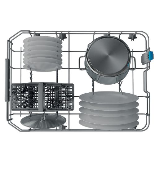 Indesit DSIO 3T224 E Z UK N Integrated Slimline Dishwasher with 10 Place Settings in Silver