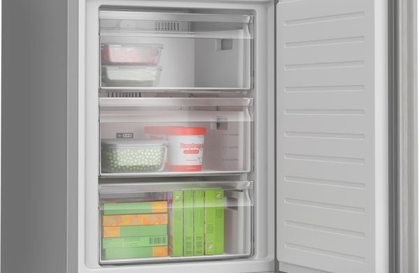 Bosch KGN392LBFG 60cm Freestanding Fridge Freezer in Inox-look