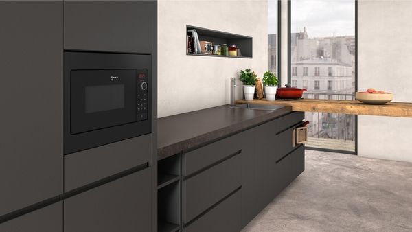 Neff HLAWG25S3B Built In Microwave Oven In Black