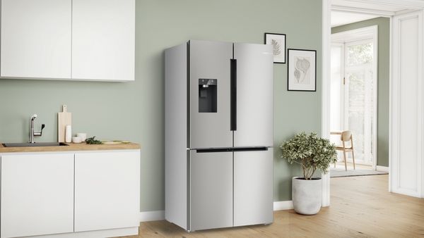 Bosch KFD96APEA American Style Fridge Freezer with French Doors in Brushed Steel Anti-Fingerprint