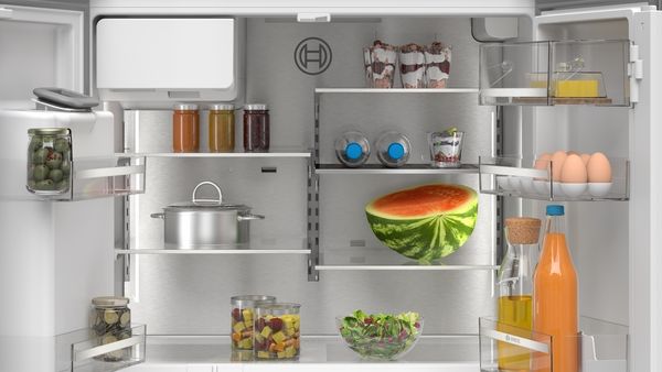 Bosch KFD96APEA American Style Fridge Freezer with French Doors in Brushed Steel Anti-Fingerprint