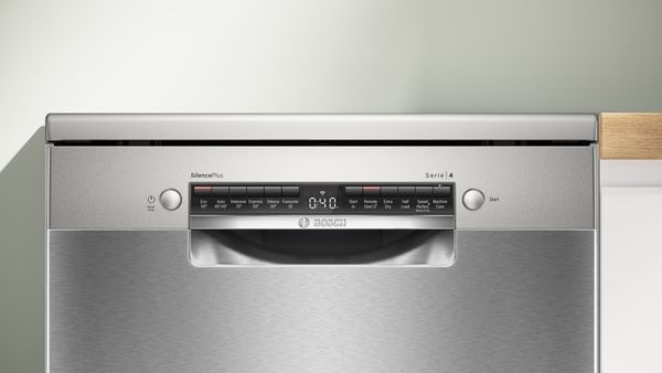 Bosch SMS4EMI06G Freestanding Dishwasher In Silver inox