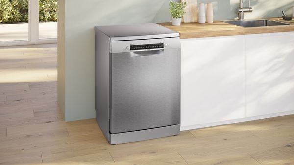 Bosch SMS4EMI06G Freestanding Dishwasher In Silver inox